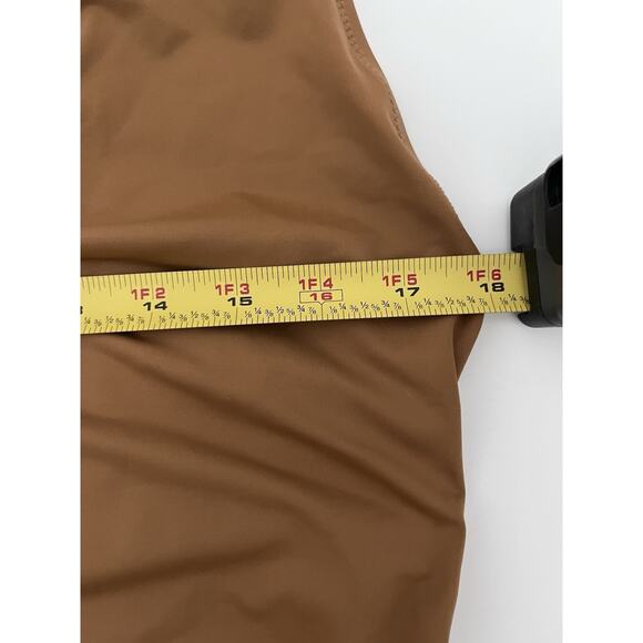 SKIMS Scoop Neck Womens Size 3X One Piece Swimsuit Bathing Suit Brown Almond NWT - Picture 9 of 9